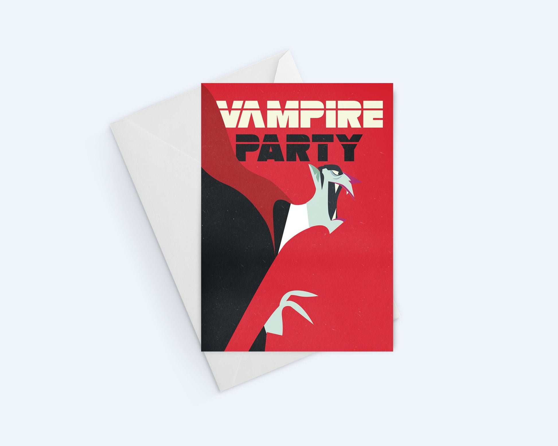 Halloween Card: Vampire Party.