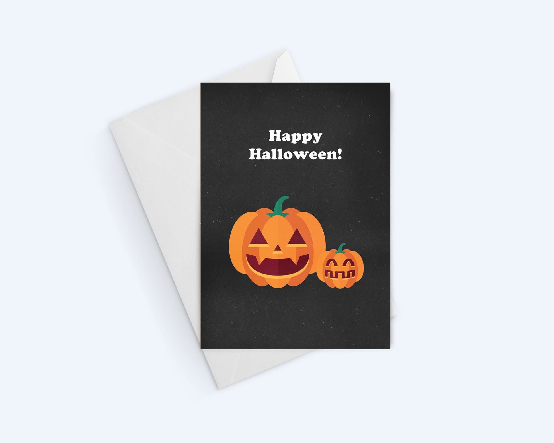 Pumpkin Happy Halloween Greeting Card.