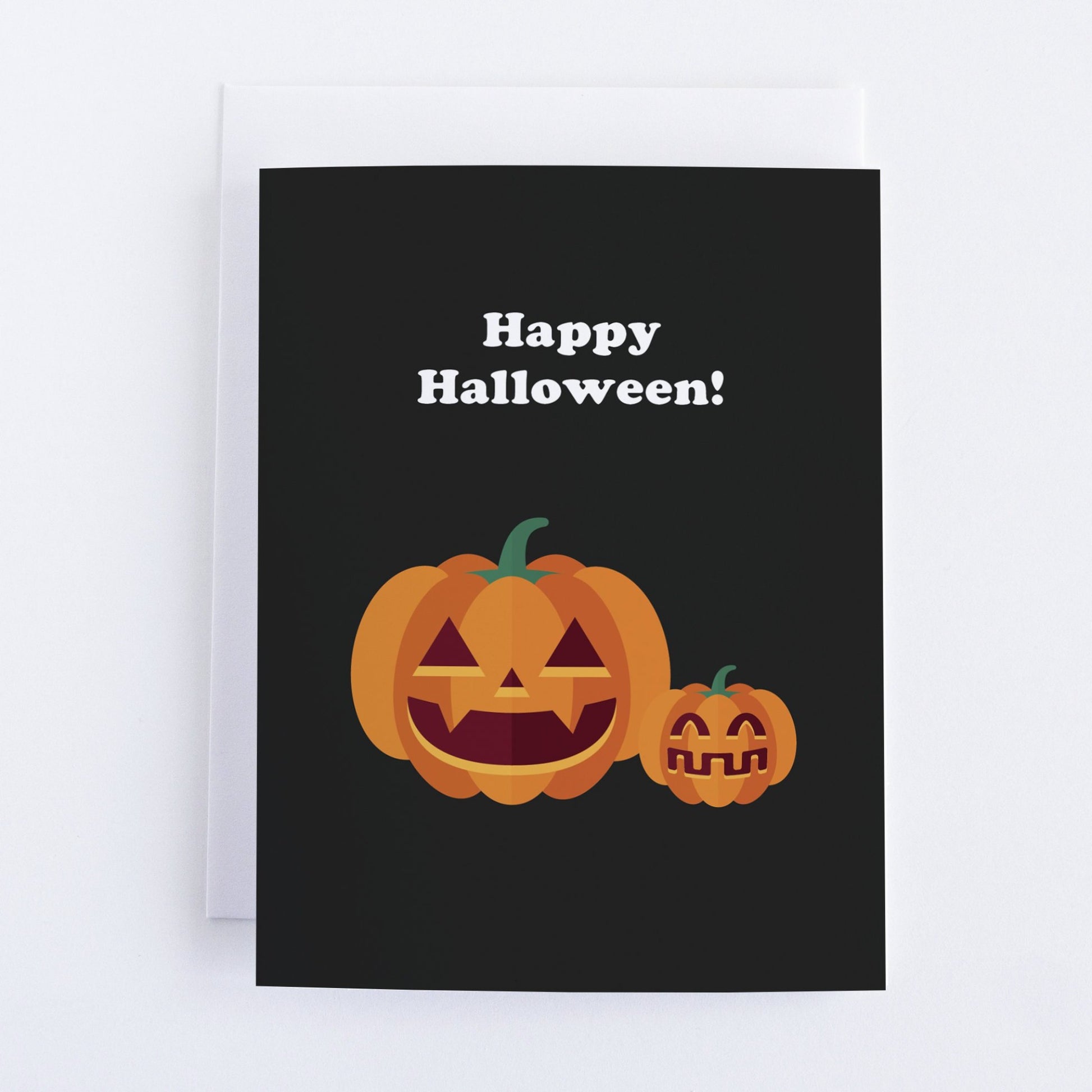 Pumpkin Happy Halloween Greeting Card.