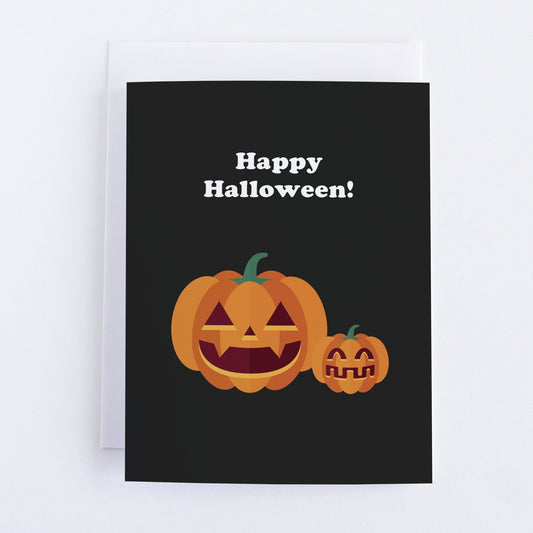 Pumpkin Happy Halloween Greeting Card.