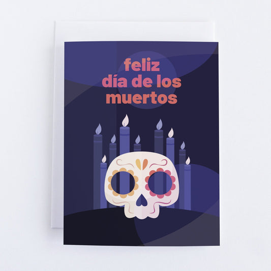 Feliz Dia de los Muertos Card: Halloween The Day of the Dead.