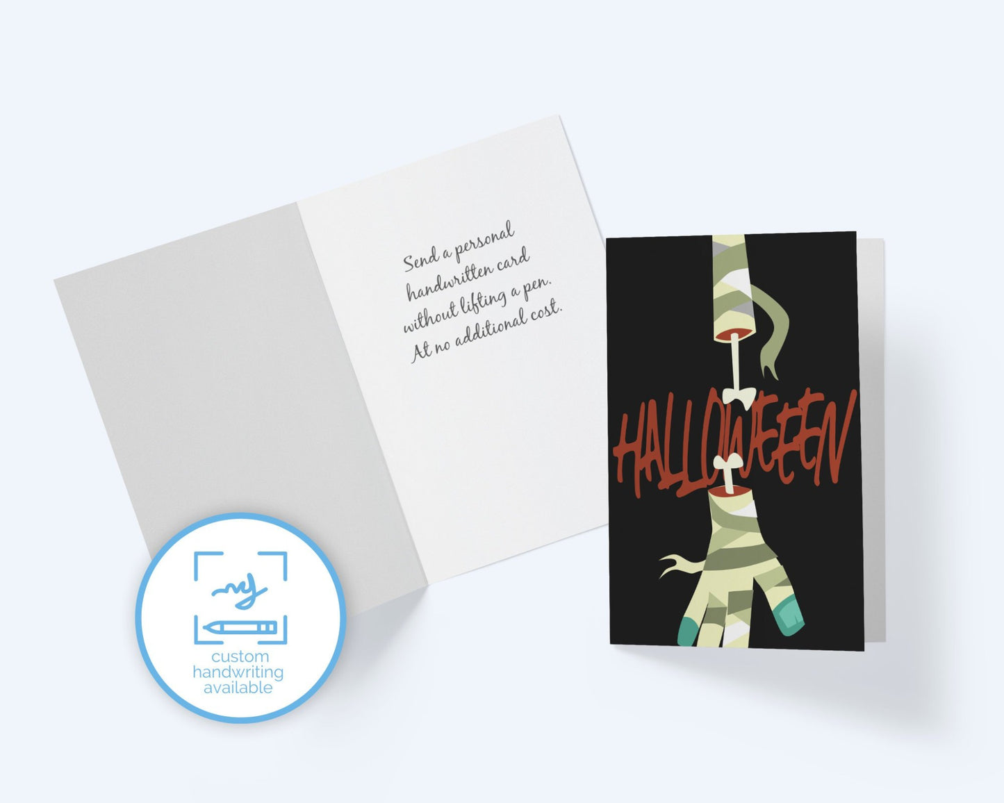 Personalized Happy Halloween Card.