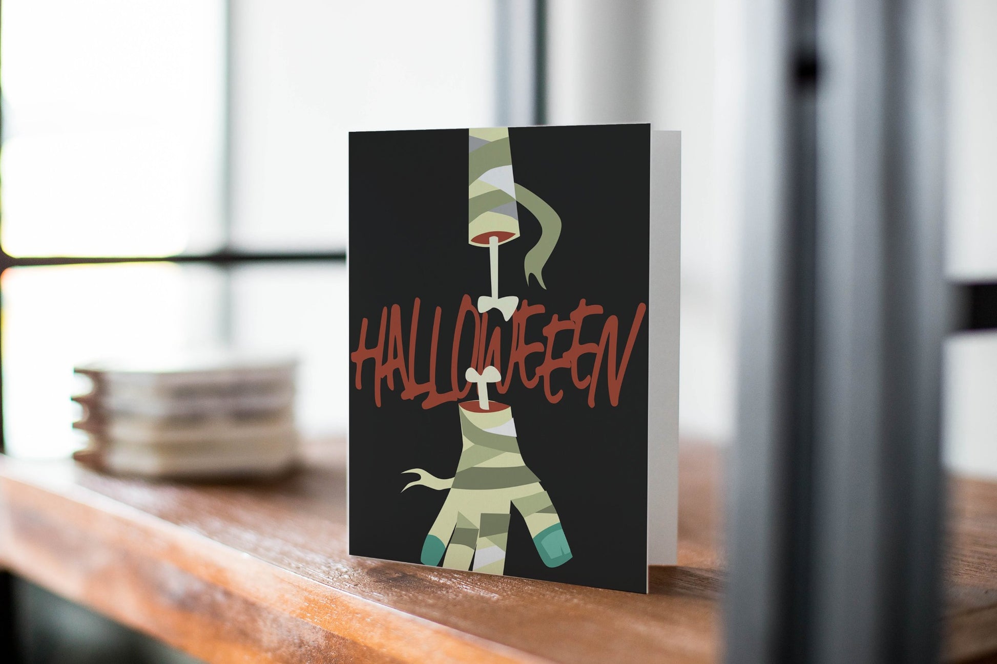 Personalized Happy Halloween Card.