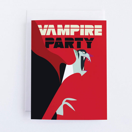 Halloween Card: Vampire Party.
