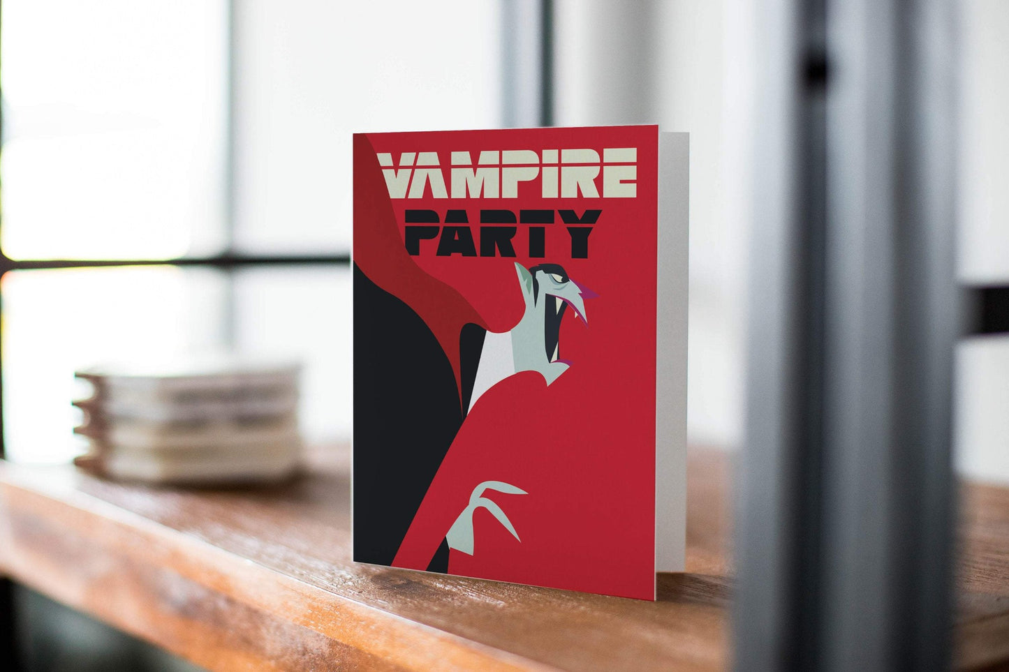 Halloween Card: Vampire Party.