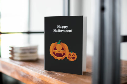 Pumpkin Happy Halloween Greeting Card.