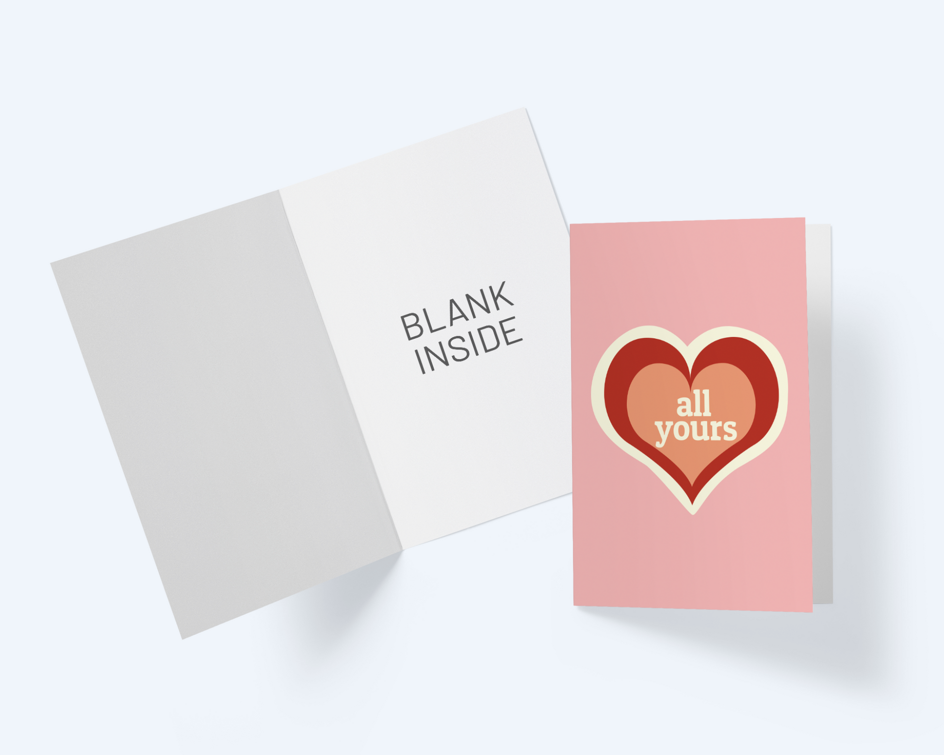 Hearts, All Yours , Romantic Greeting Card.