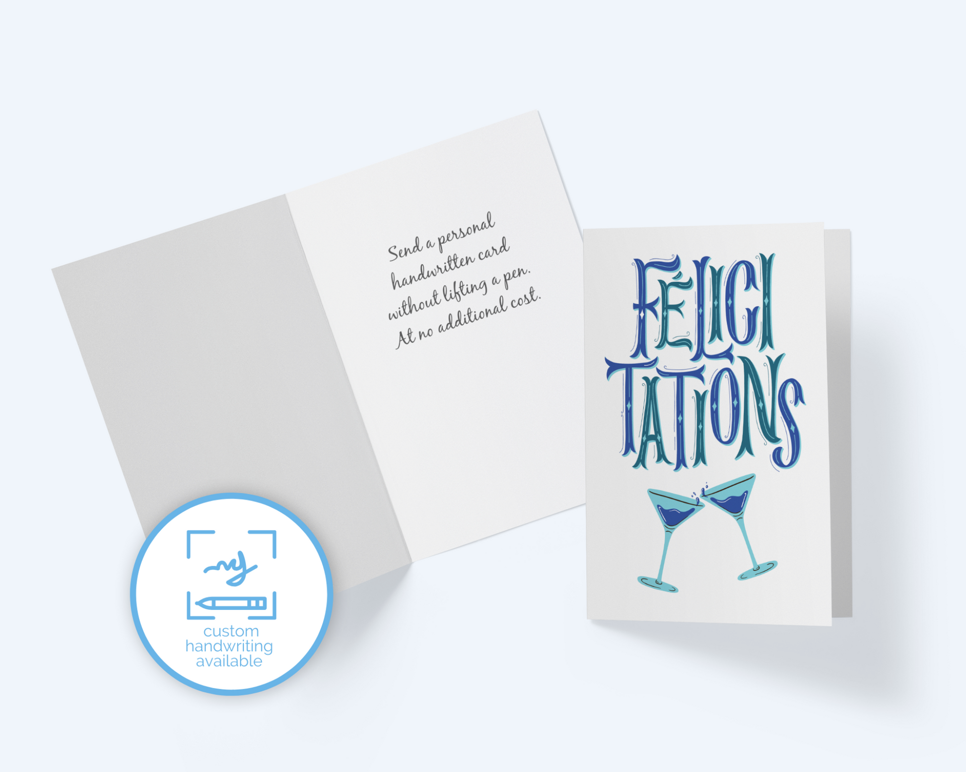 Greeting Card Felicitations, Congratulations Card.