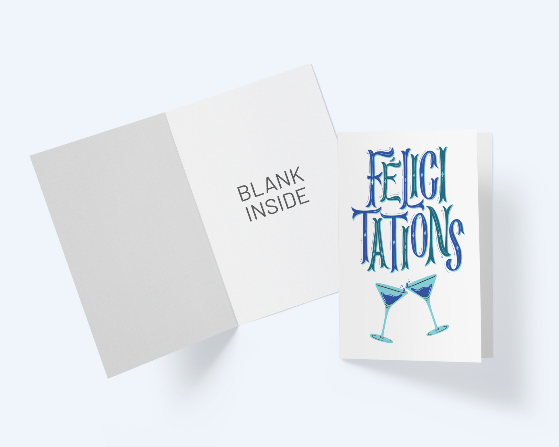 Greeting Card Felicitations, Congratulations Card.