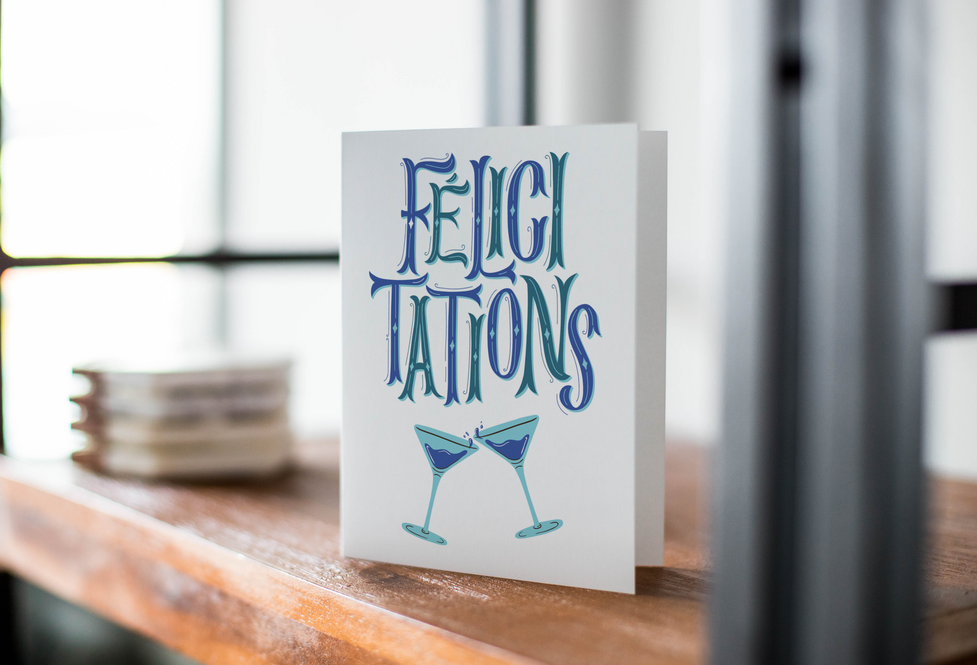 Greeting Card Felicitations, Congratulations Card.