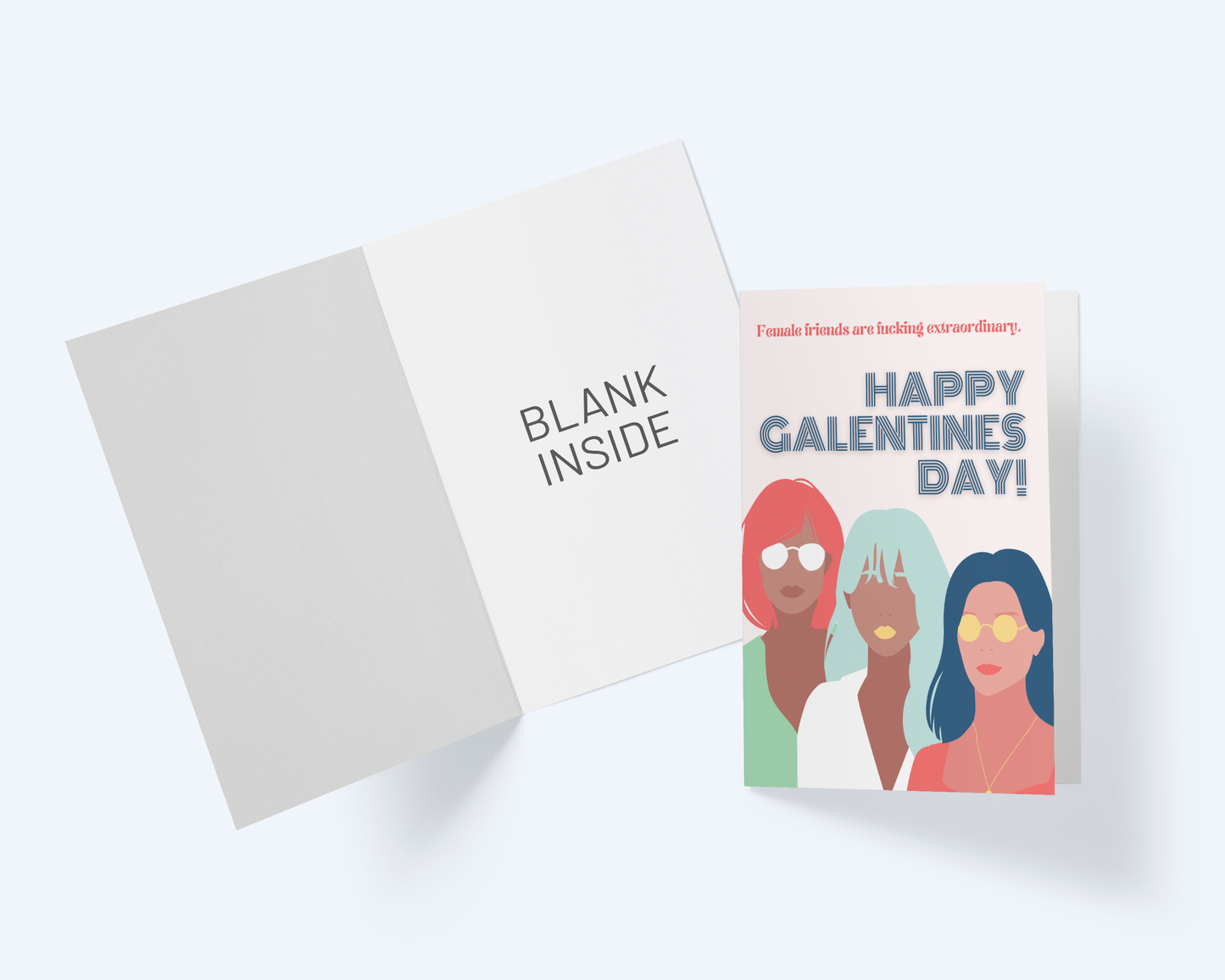 Galentine's Day Female Friends Are Extraordinary Greeting Card..