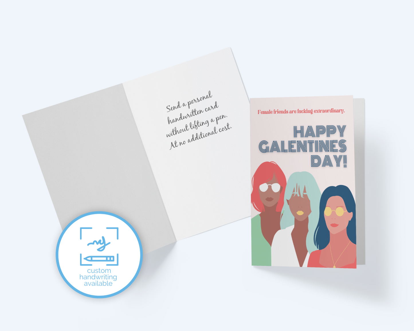 Galentine's Day Female Friends Are Extraordinary Greeting Card..