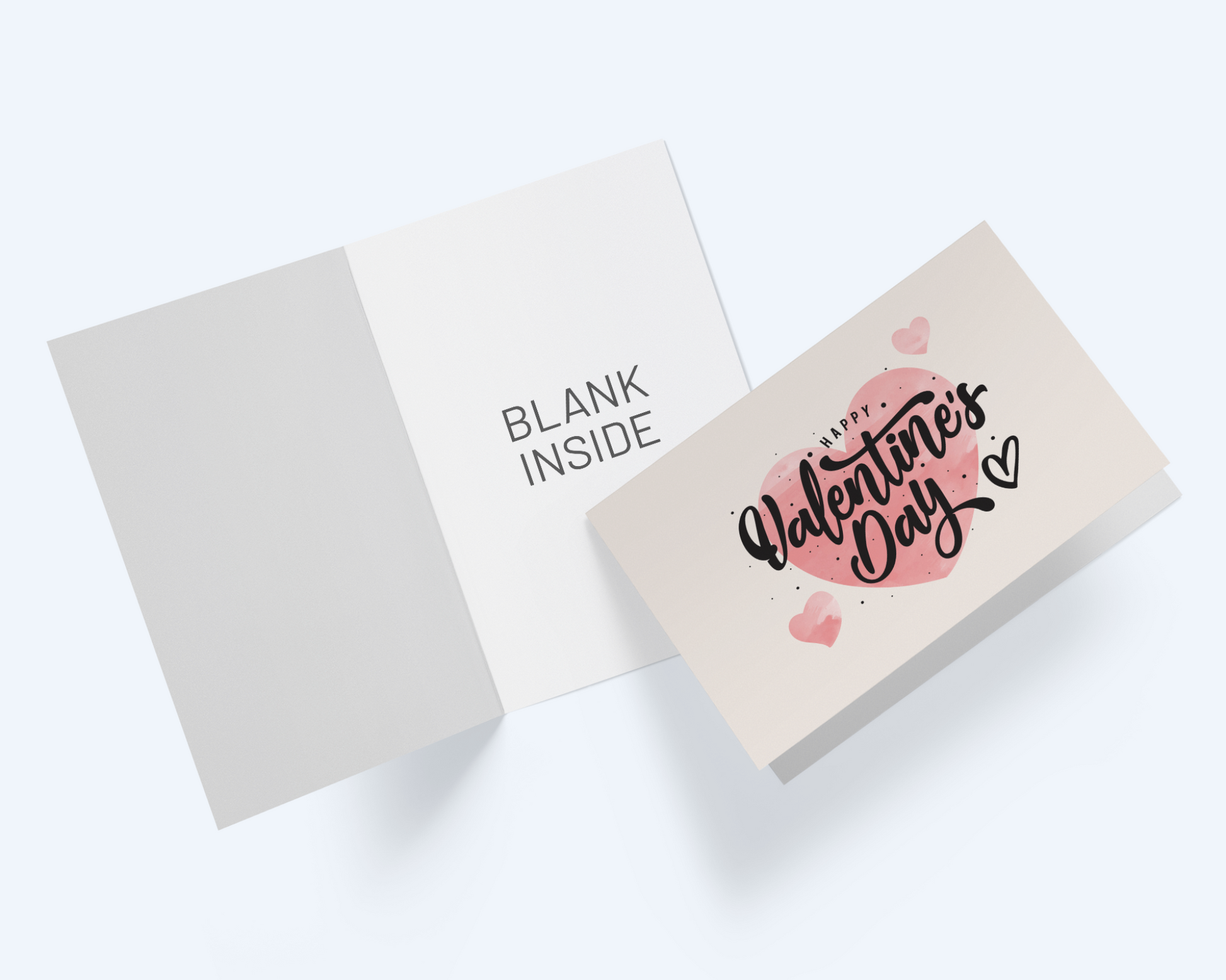 Valentine's Day Greeting Card : Happy Valentine's Day, With Hearts.