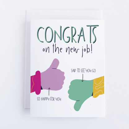 Congratulations Greeting Card: New Job Card.