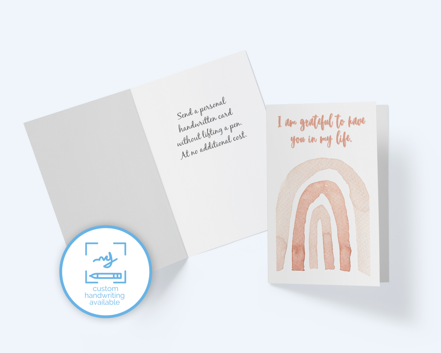 I Am Grateful To Have You In My Life - Greeting Card - Grateful For You Note Card.