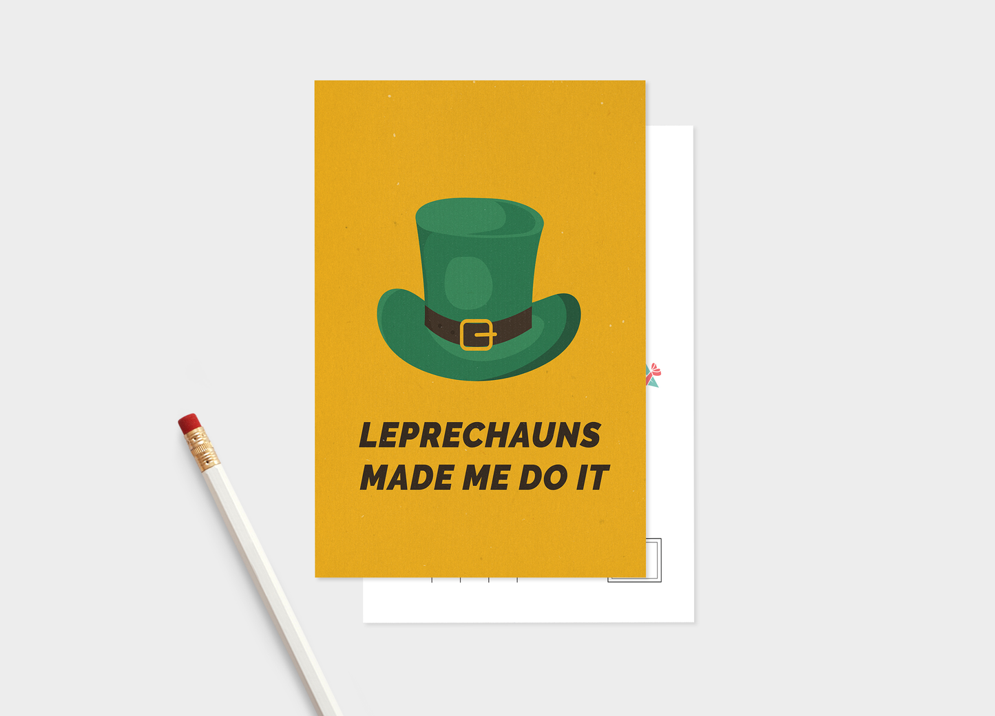 Leprechaun Mischief Postcard Pack of 5 or 10 Postcards.