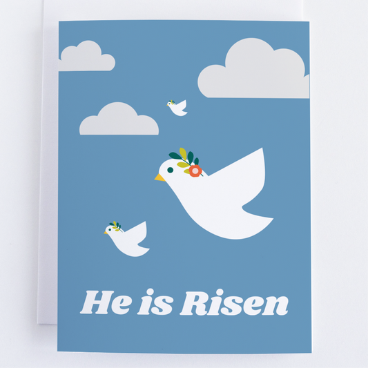 He is Risen Easter Card  Religious Notecard for Easter Basket | Christian Gift.