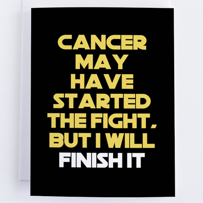 Fight Cancer Greeting Card, Fight Cancer Card - Get Well Soon - Thinking Of You Greeting Card.