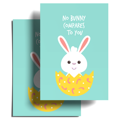 No Bunny Compares To You: Easter Postcard Pack 5 Or 10 Cards.