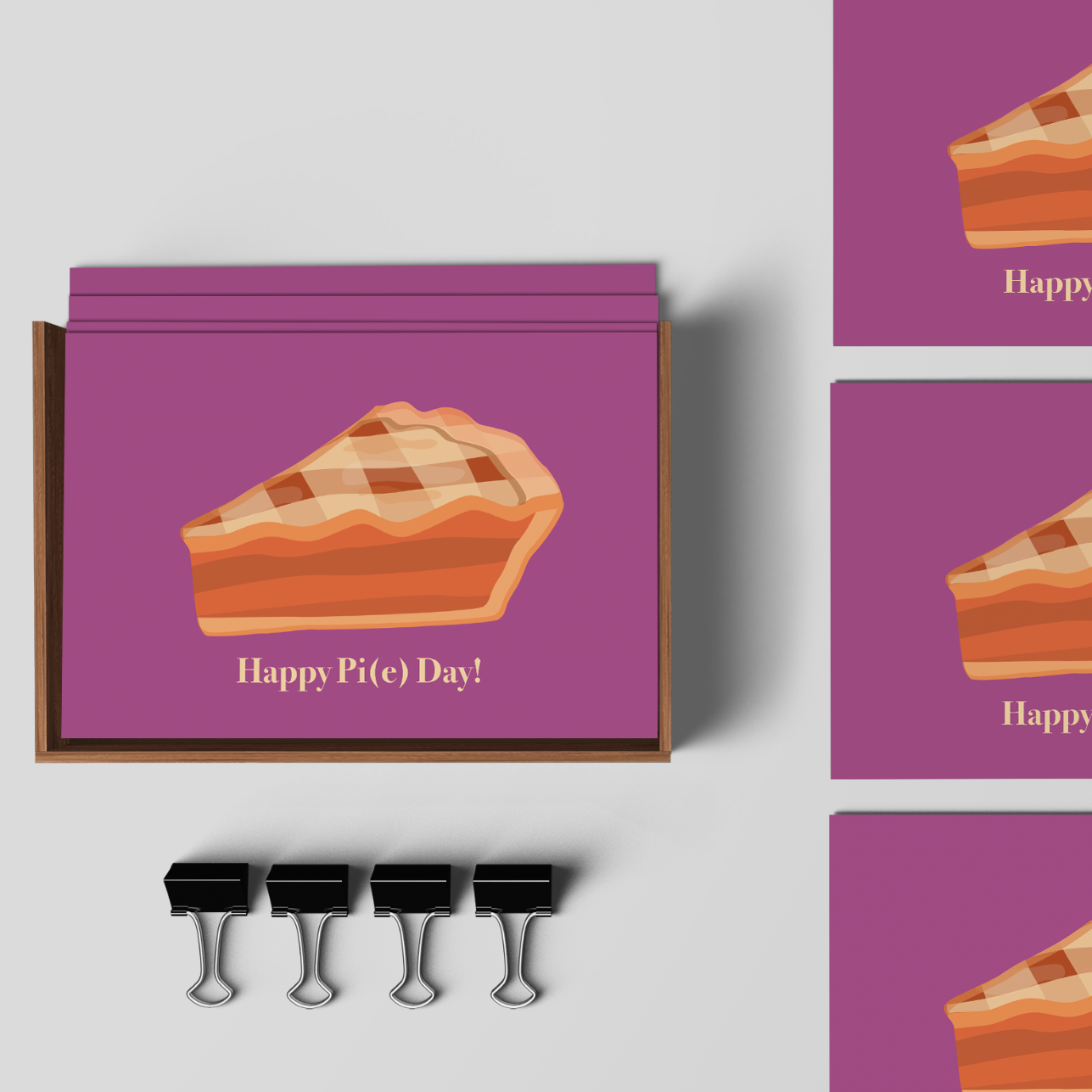 Happy Pi Day; Piece of Pi Postcard Bundle; Pack of 5 Or 10 Postcards.