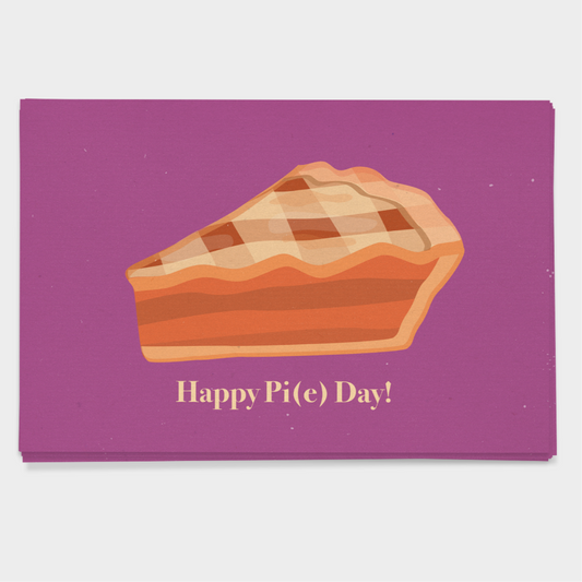 Happy Pi Day; Piece of Pi Postcard Bundle; Pack of 5 Or 10 Postcards.