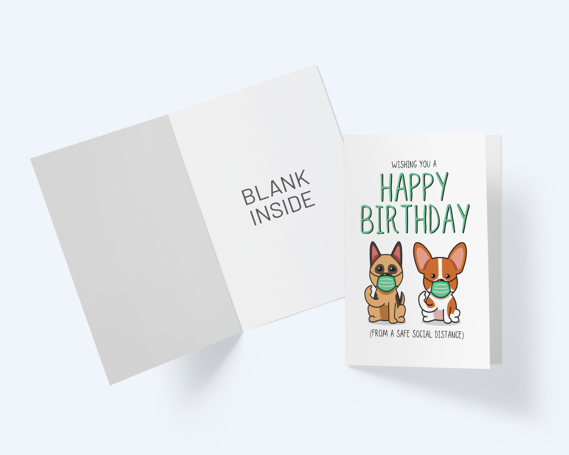 Wishing You A Happy Birthday - From A Distance - Greeting Card, Birthday Note Card.