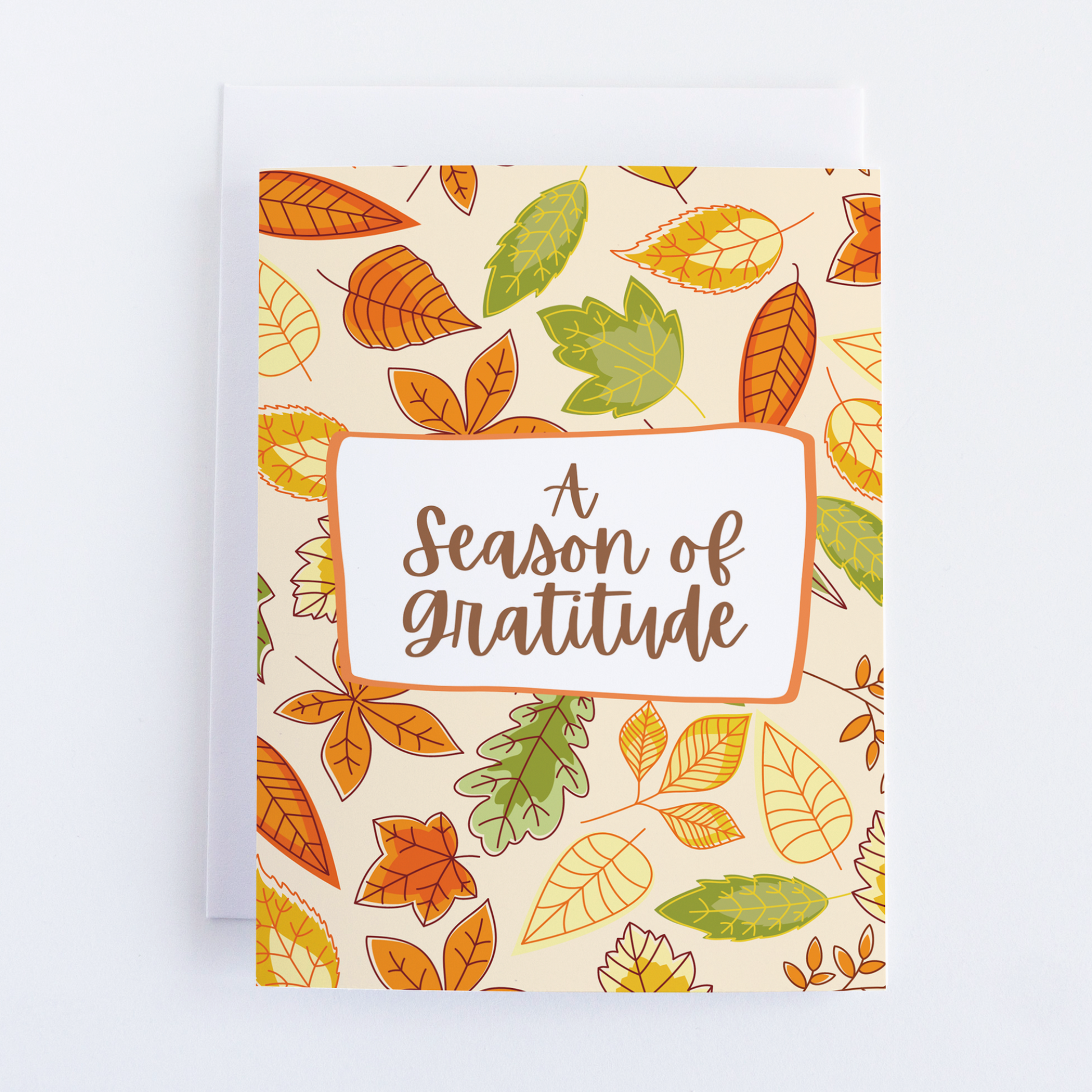 A Season Of Gratitude, Thanksgiving Greeting Card.