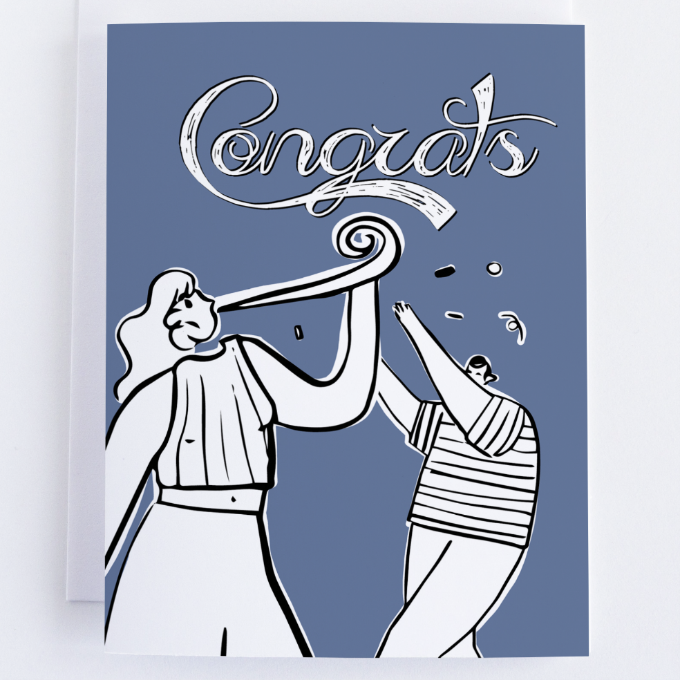 Congrats, Congratulations Card Greeting Card.