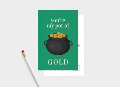 Just Got Lucky St Patrick's Day Postcard Bundle - Pack Of 5 Or 10.