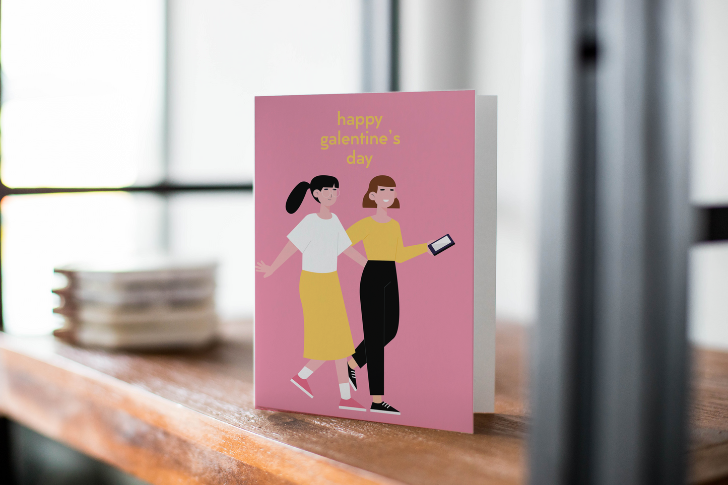 Happy Galentine's Day Greeting Card - Valentine's Day Greeting Card.