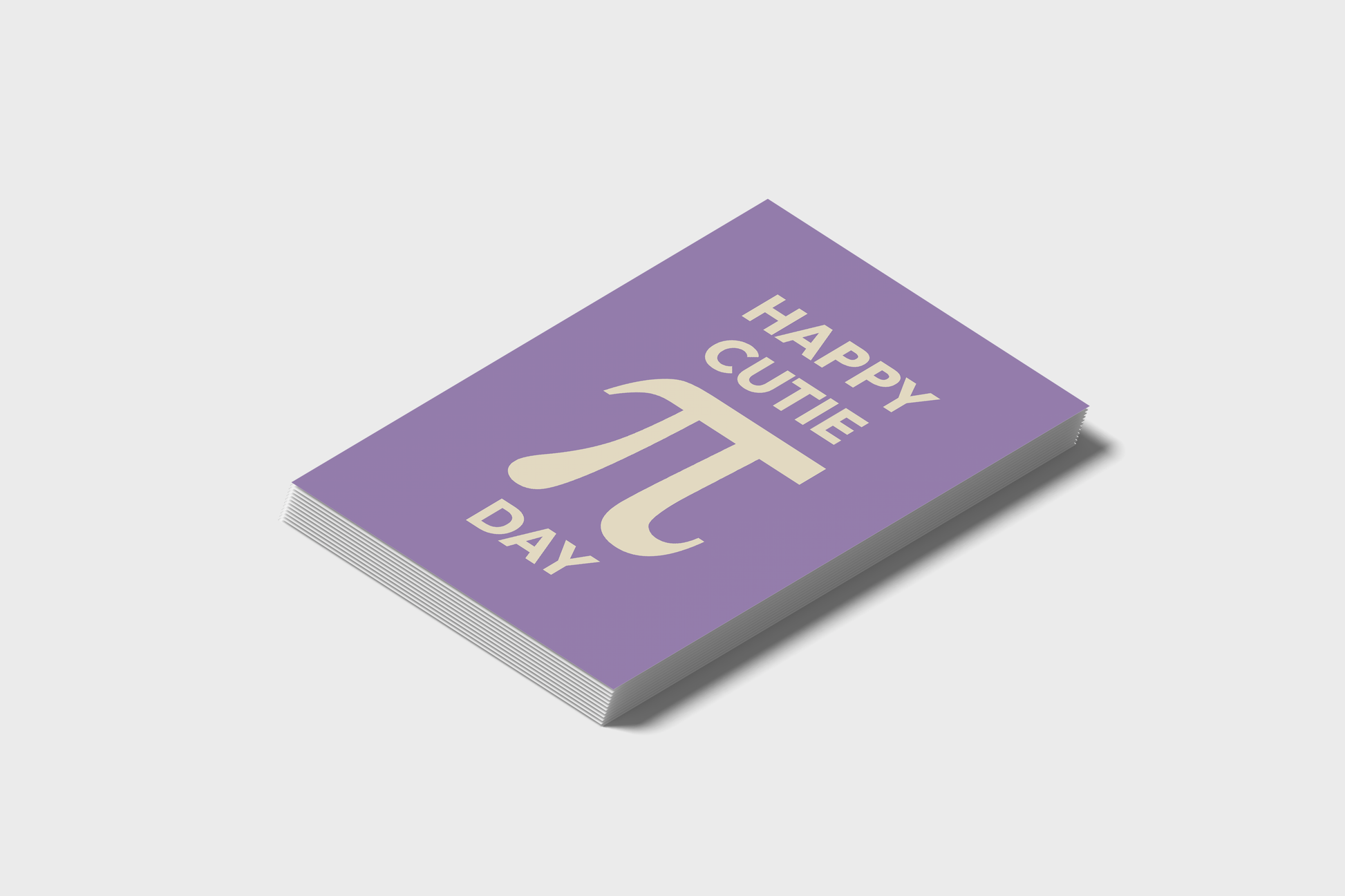 Happy Cutie Pi Day Postcard Bundle: Pack Of 5 or 10 Postcards..