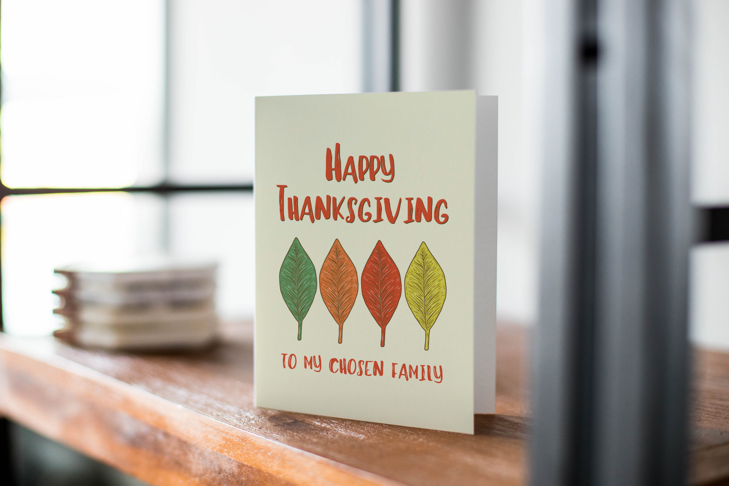 Happy Thanksgiving, Greeting Cards, Thanksgiving Note Card, LBGTQ Cards.
