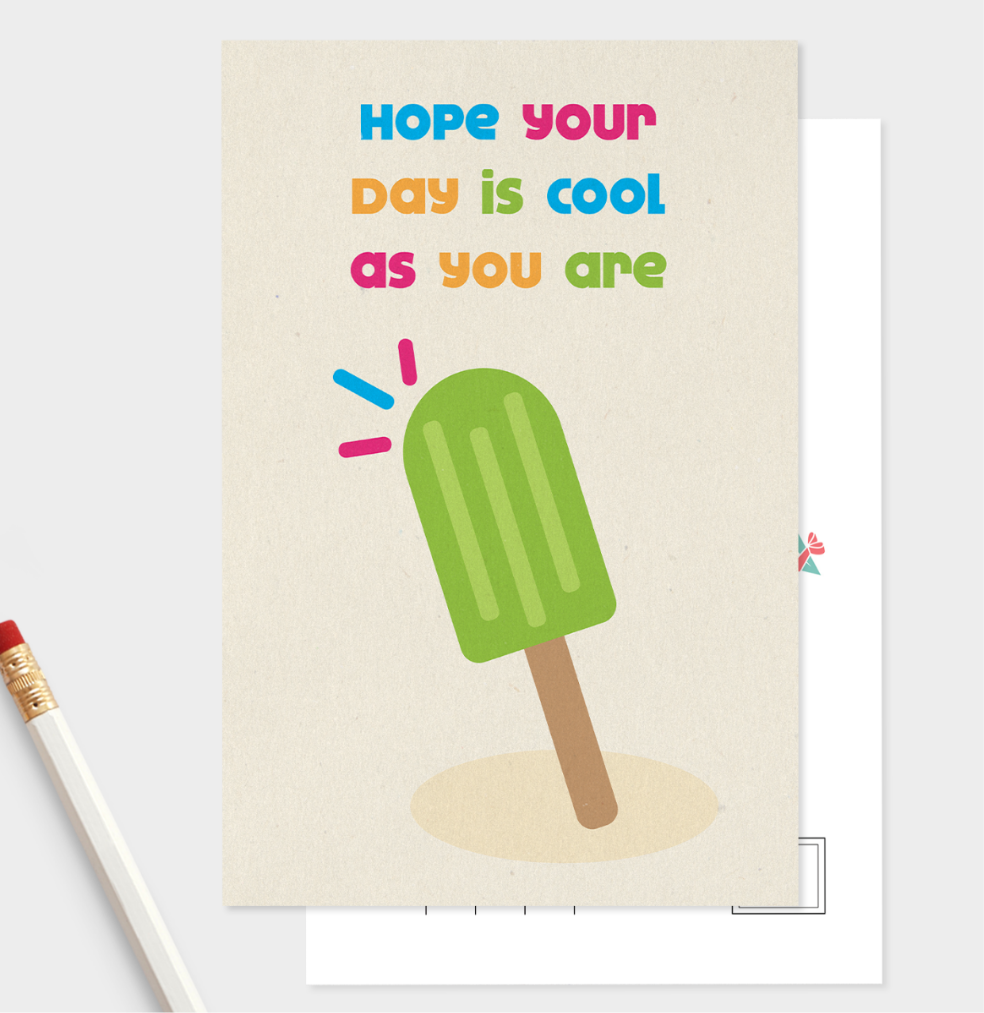 A Birthday As Cool As You Postcard Pack Of 5 Or 10.