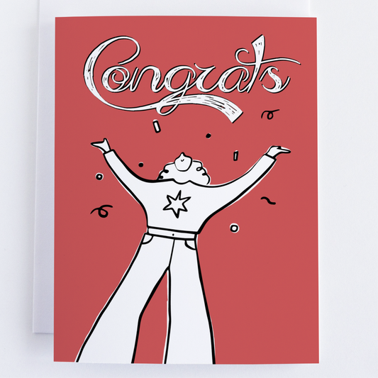 Congrats Greeting Card, Congratulations, Way To Go Card.