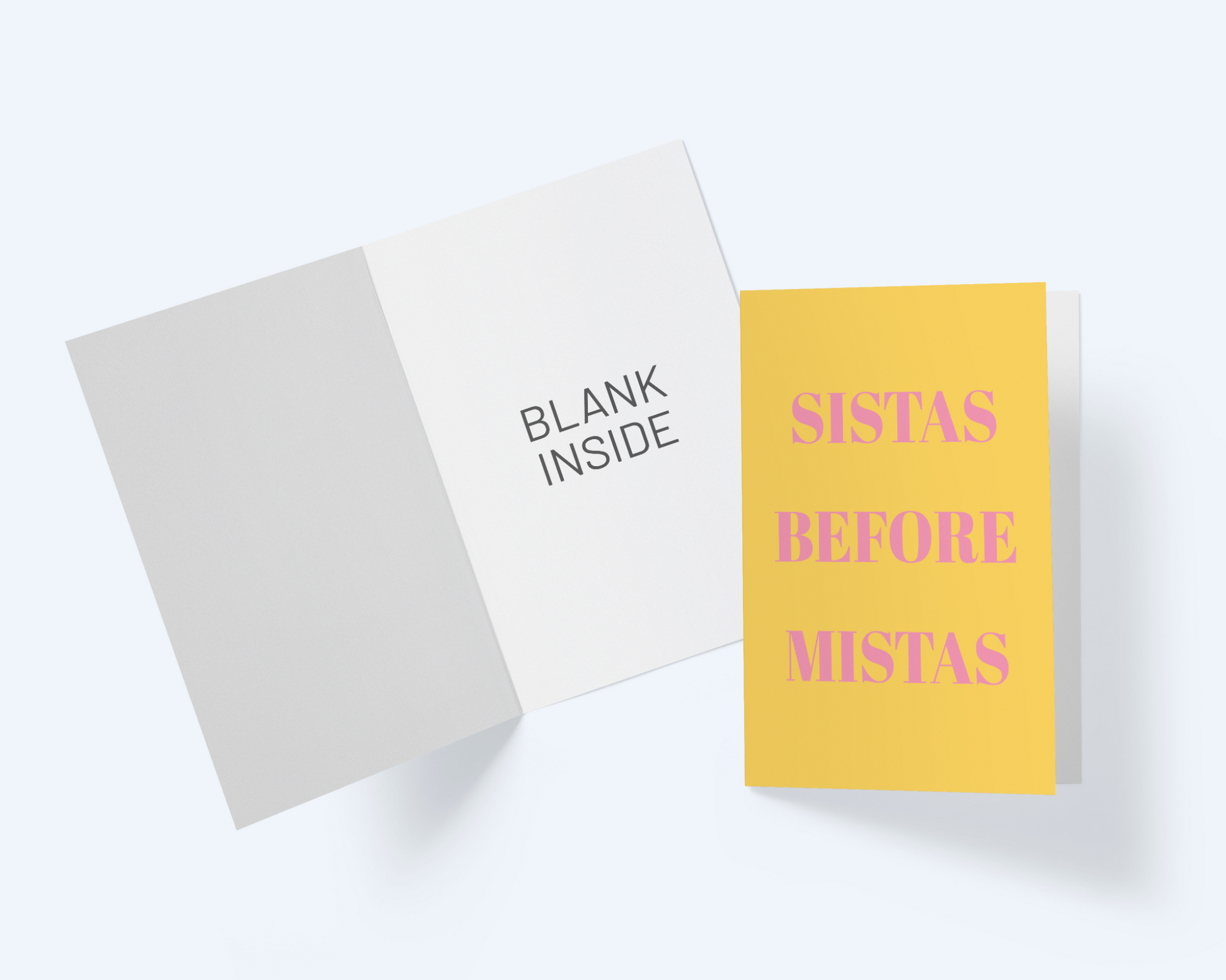 Galentine's Day Greeting Card - Sistas Before Mistas.