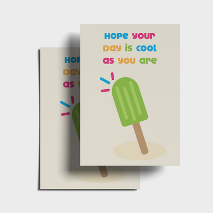 A Birthday As Cool As You Postcard Pack Of 5 Or 10.