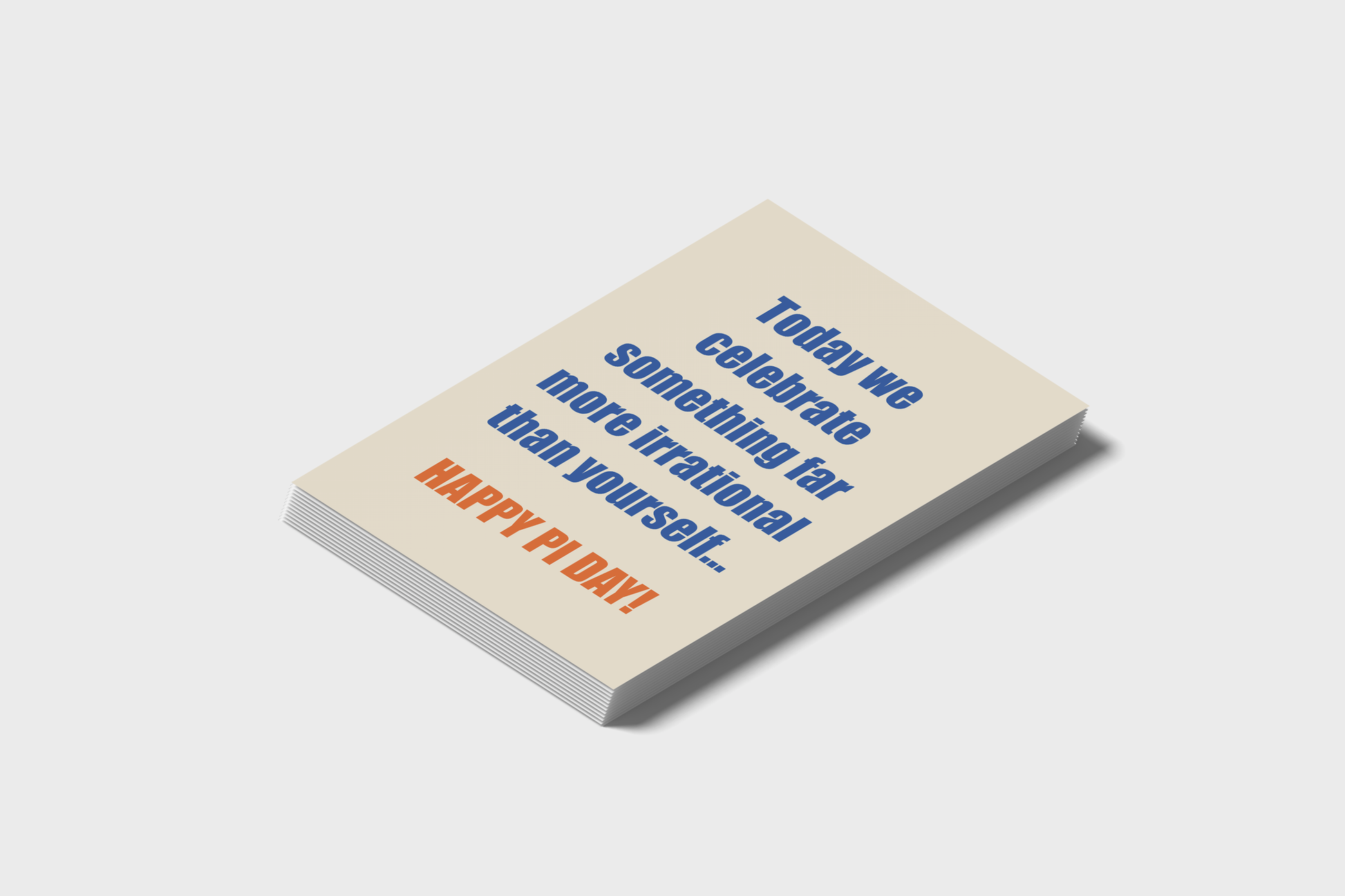 Happy Pi Day! Postcard Bundle: Pack Of 5 Or 10 Postcards.