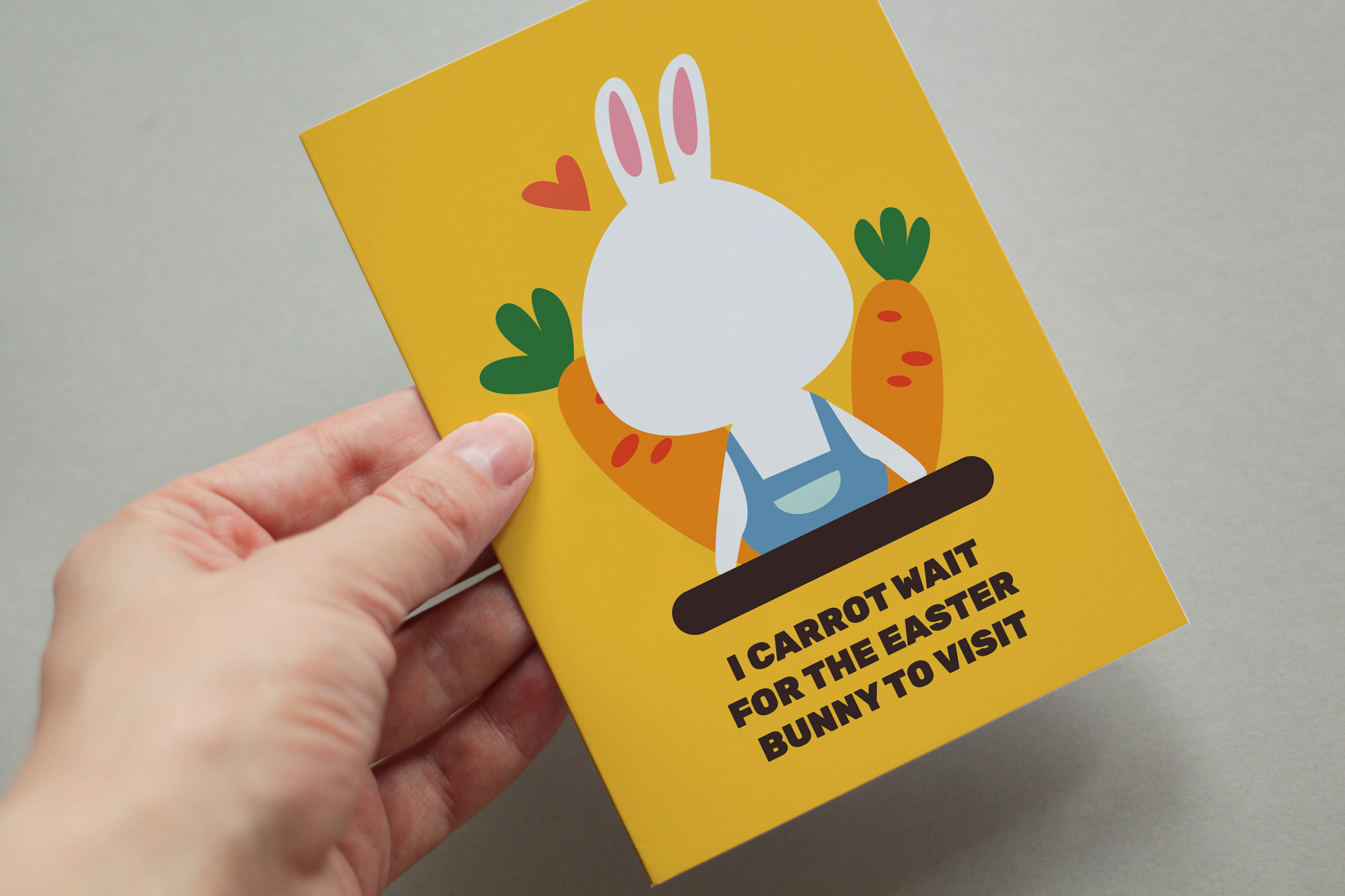 I Carrot Wait For The Easter Bunny To Visit: Easter Postcard Bundle; Pack Of 5 Or 10.