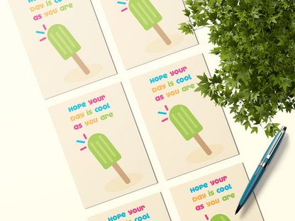 A Birthday As Cool As You Postcard Pack Of 5 Or 10.