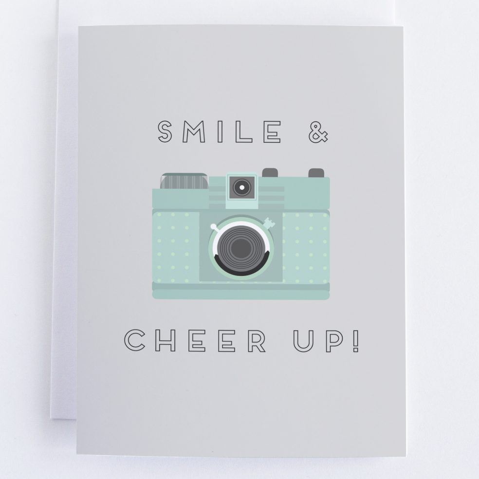 Smile & Cheer Up! - Thinking Of You Greeting Card.