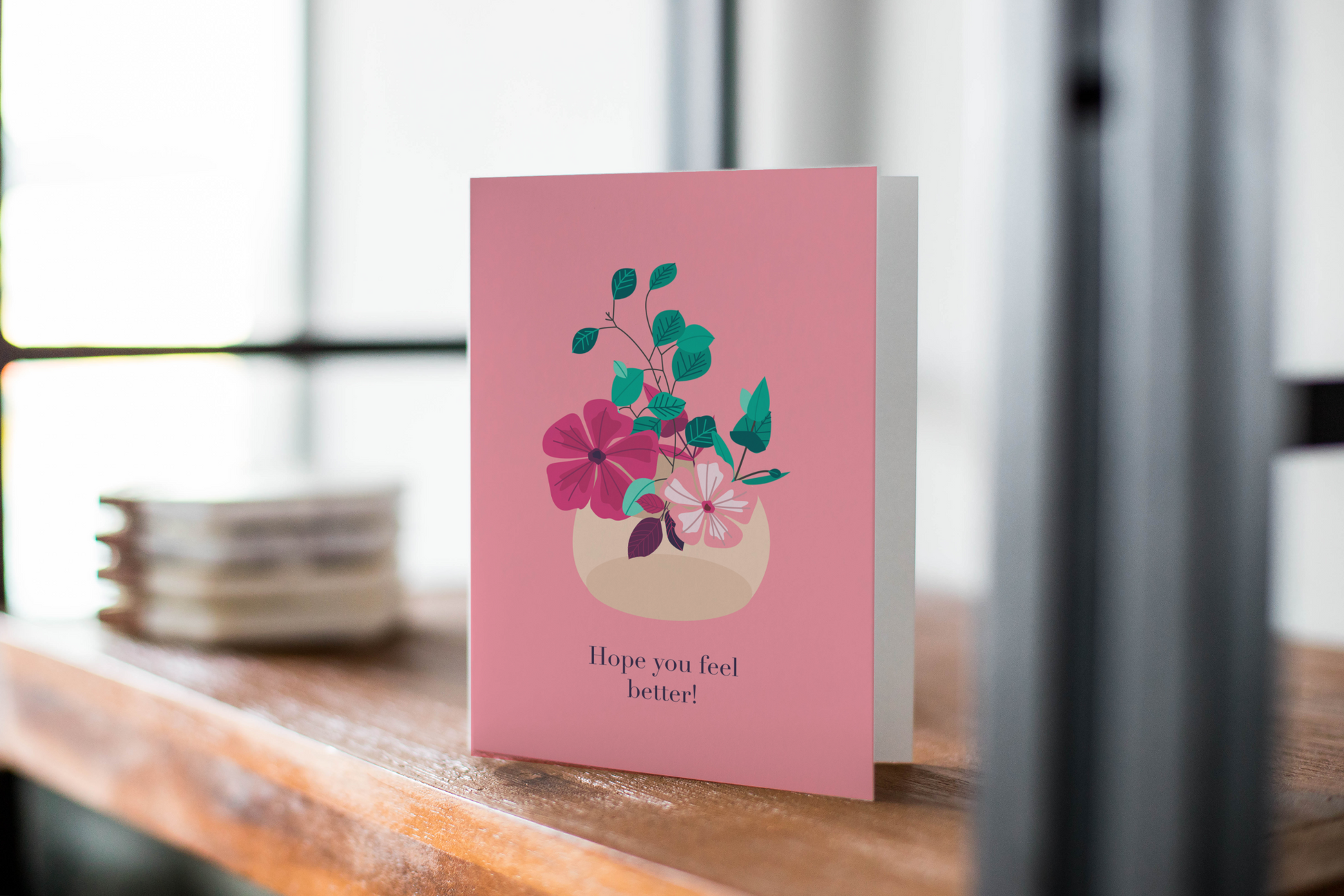 Hope You Feel Better - Get Well Soon Greeting Card.