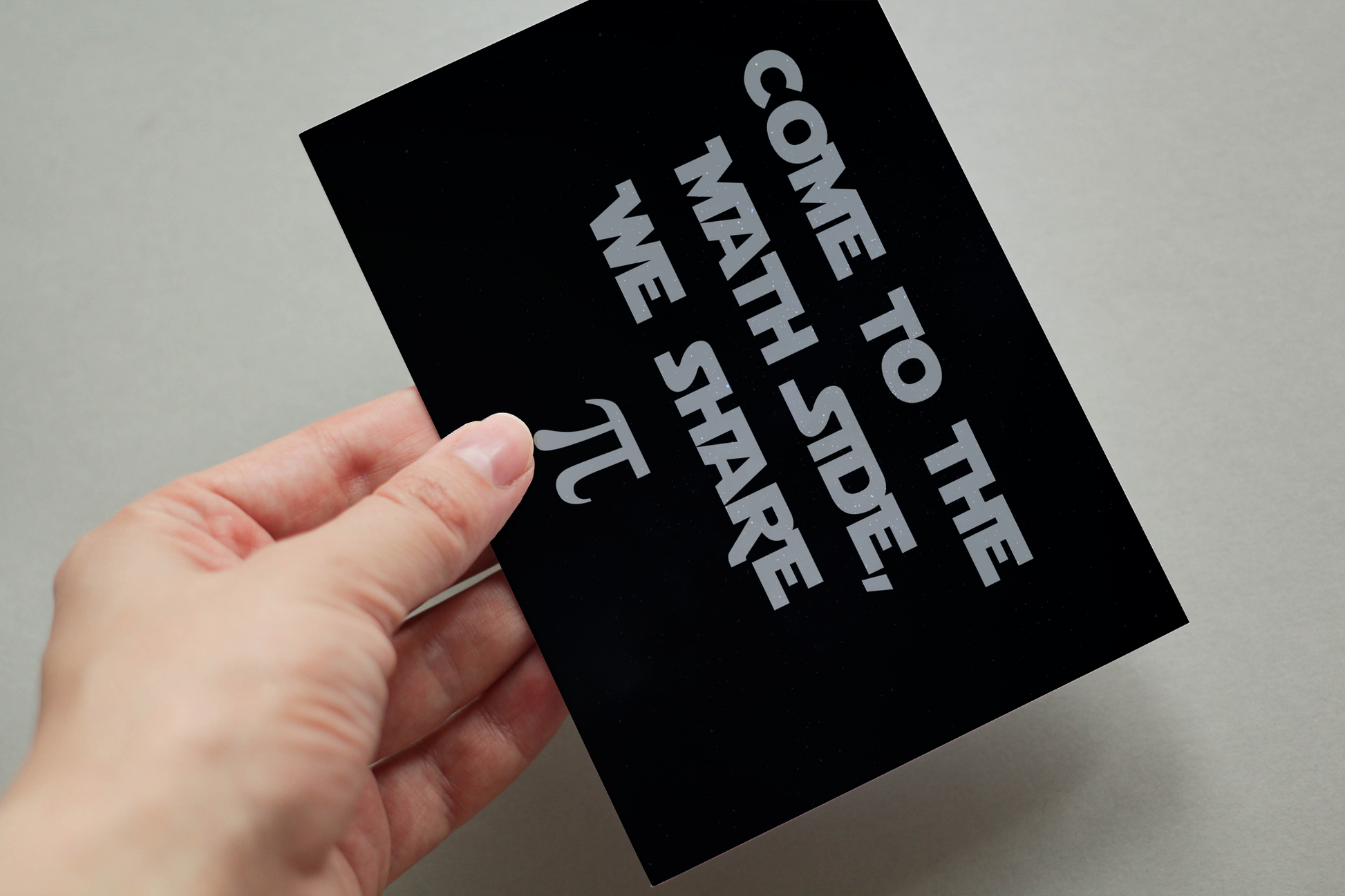 Come To The Math Side, We Share Pi, Postcard Bundle: Pack Of 5 Or 10 Postcards..