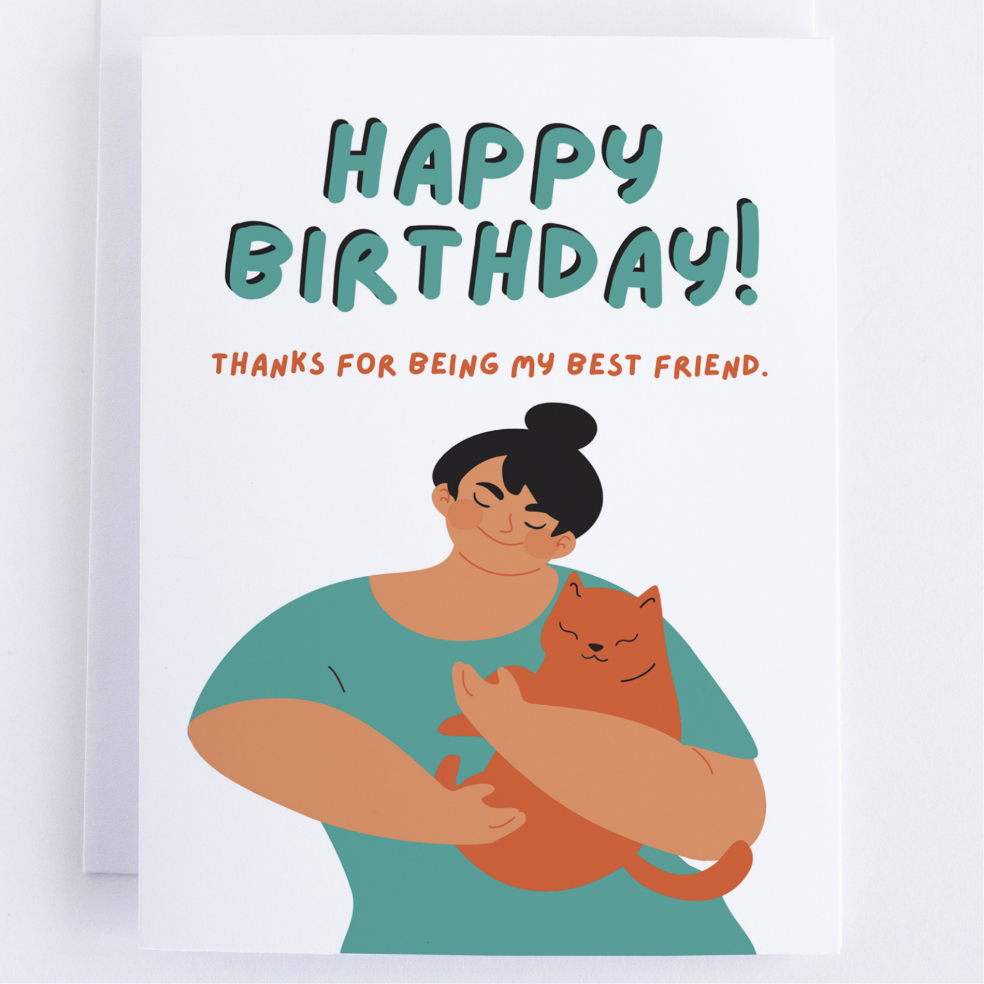 Happy Birthday Greeting Card For Friends Birthday.