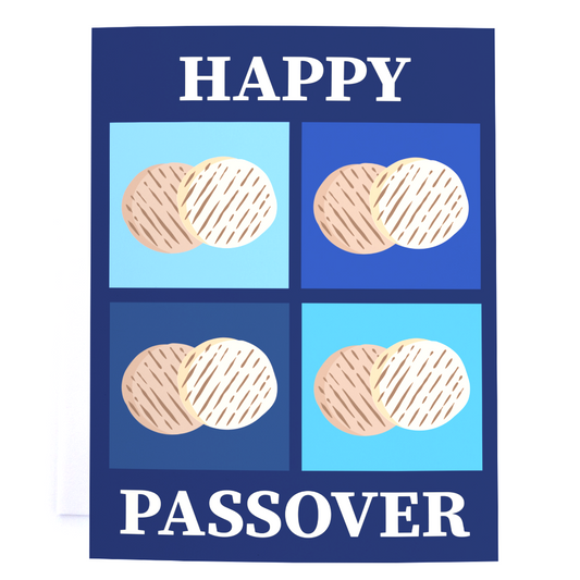 Happy Passover Matzo Matzah - Greeting Card For Passover.