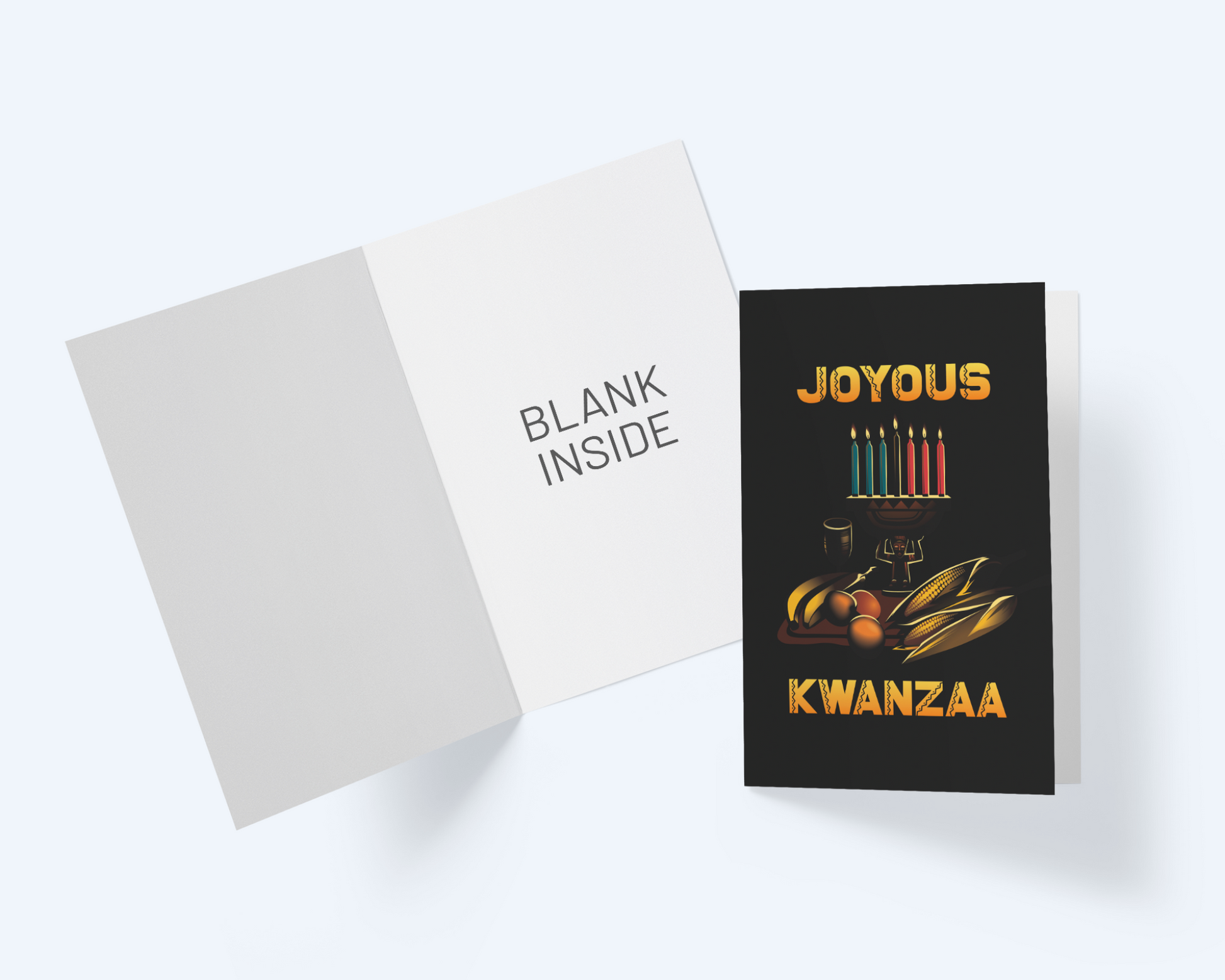 Joyous Kwanzaa Greeting Card, Kwanzaa Holiday Greeting Card.