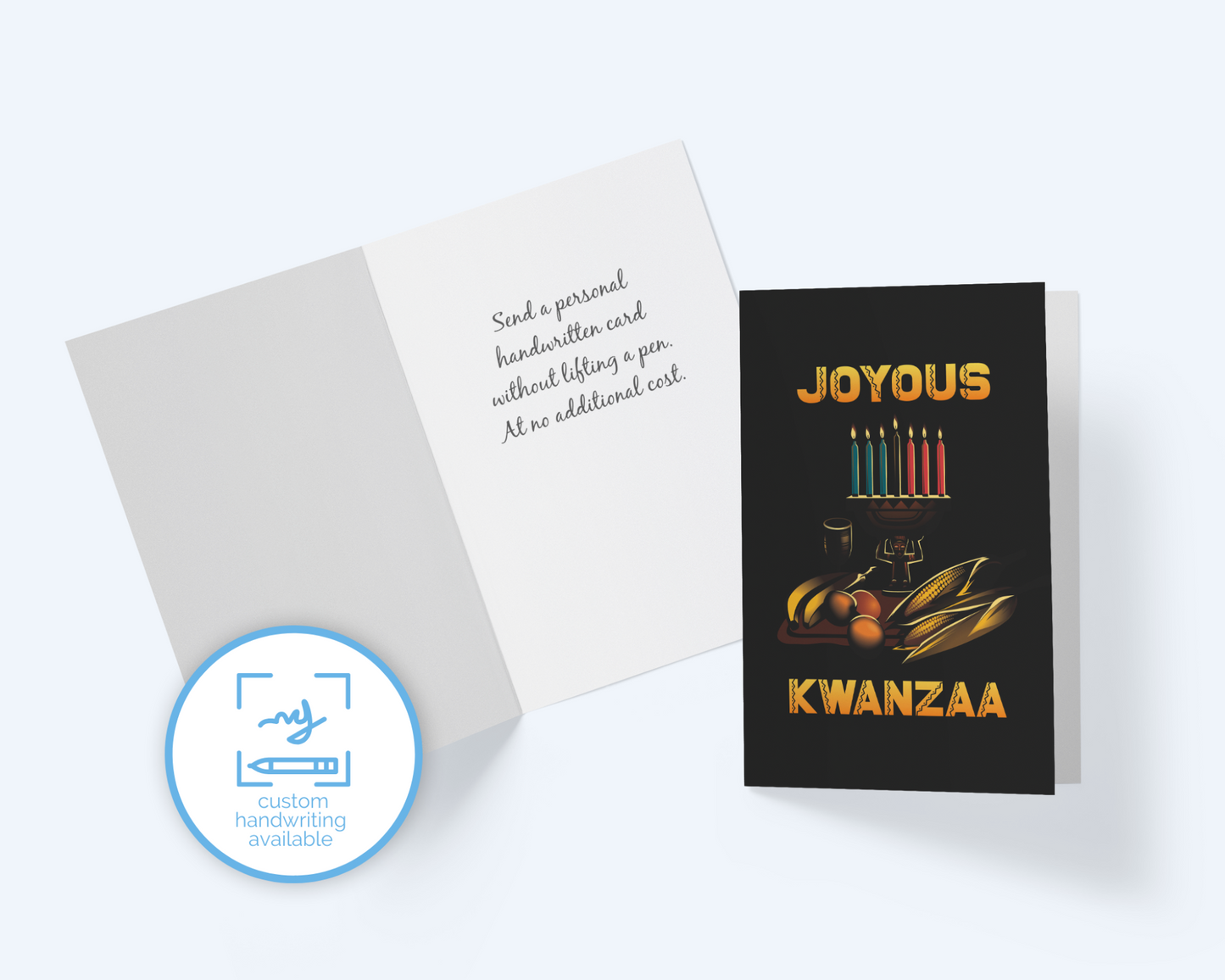 Joyous Kwanzaa Greeting Card, Kwanzaa Holiday Greeting Card.