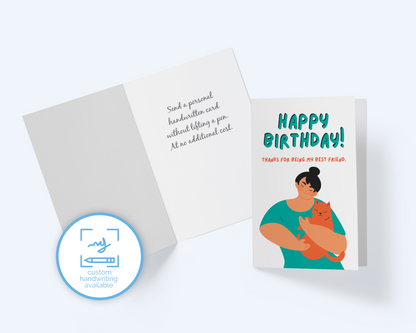 Happy Birthday Greeting Card For Friends Birthday.