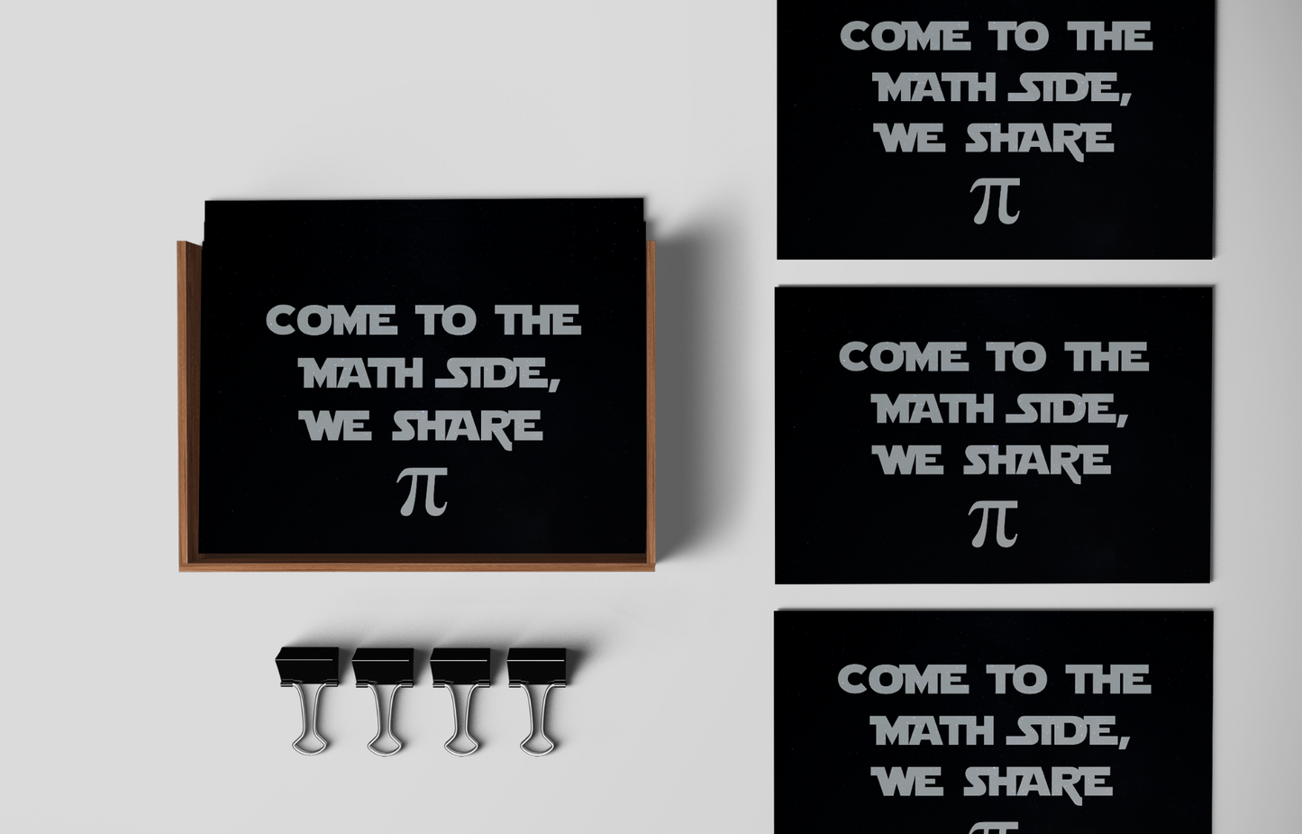 Come To The Math Side, We Share Pi, Postcard Bundle: Pack Of 5 Or 10 Postcards..