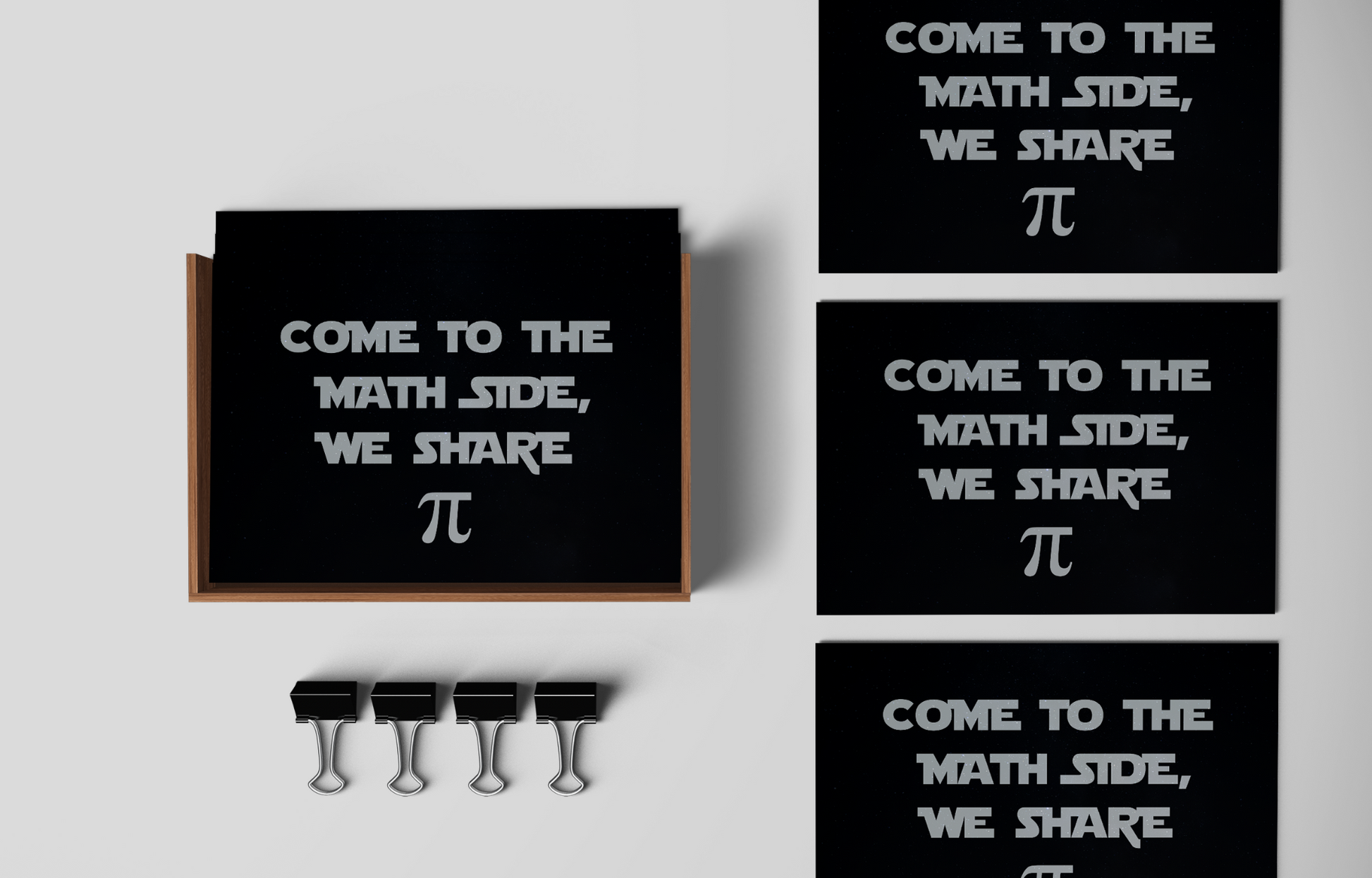 Come To The Math Side, We Share Pi, Postcard Bundle: Pack Of 5 Or 10 Postcards..
