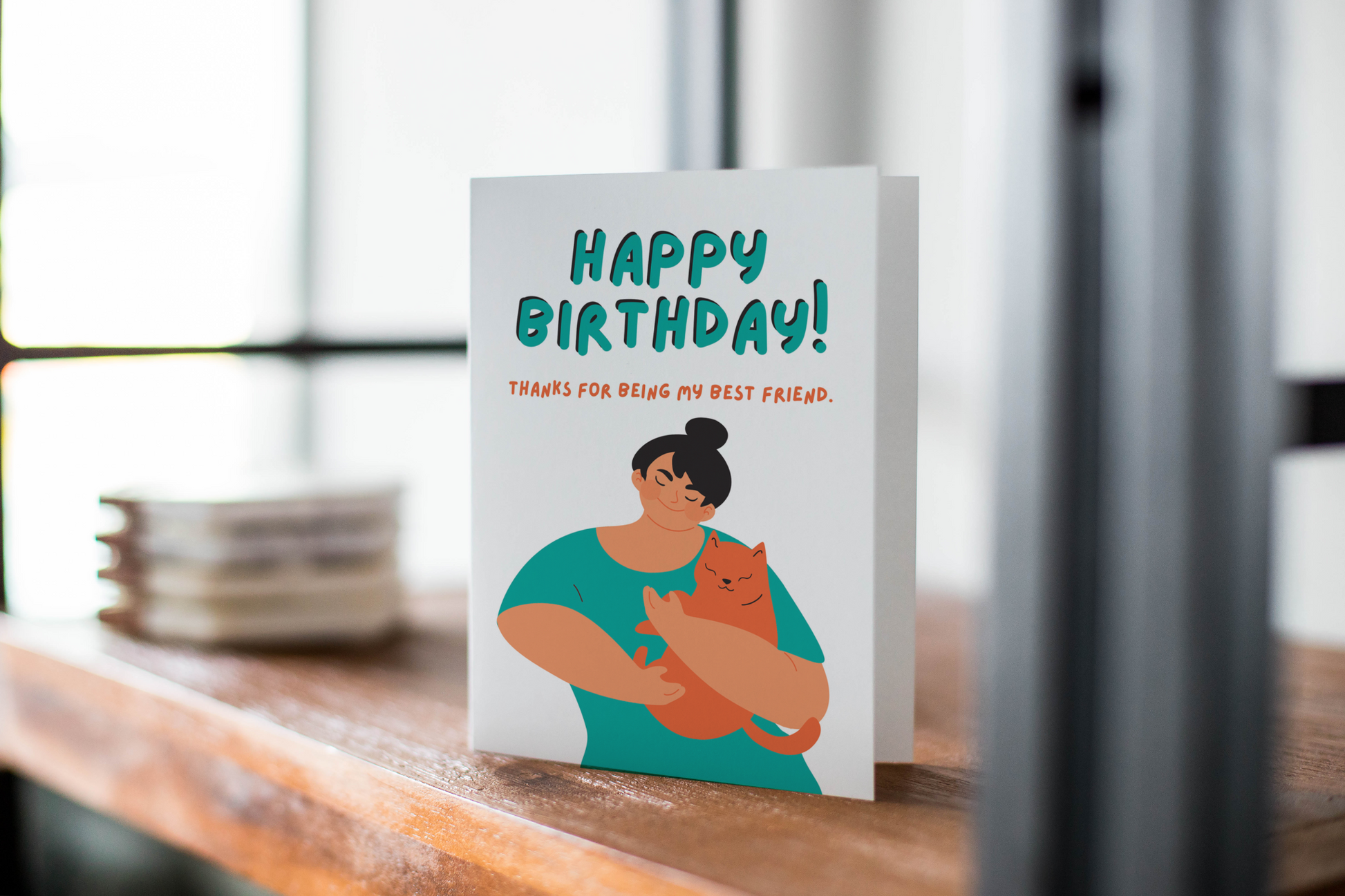 Happy Birthday Greeting Card For Friends Birthday.
